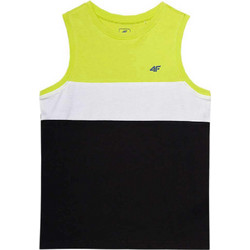 4F Παιδικό T-Shirt Αμάνικο Lime Μαύρο 4FJWSS24TSLEM038-72N