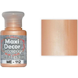 Maxi Decor Metal 112 Salmon Ακρυλικό Χρώμα Ζωγραφικής 60ml
