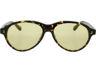 Chimi CHI Ανδρικά Γυαλιά Ηλίου Aviator Κοκάλινα Ταρταρούγα με Κίτρινο Φακό