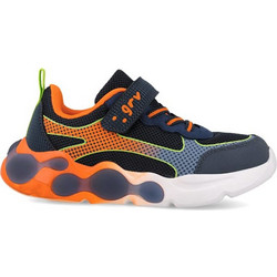 Garvalin Παιδικά Sneakers με Φωτάκια Navy Μπλε Πορτοκαλί 261815-A056