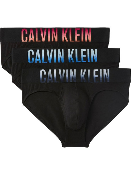 Calvin Klein Ανδρικά Σλιπ Βαμβακερά Μαύρα 3Pack LV00NB4625-6D4