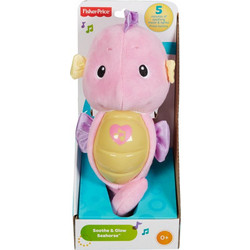 Fisher-Price Soothe & Glow Seahorse Pink με Ήχους & Φως