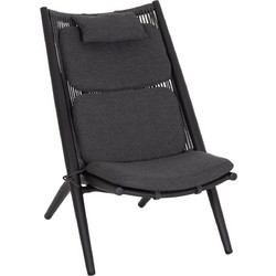 HomeMarkt Remus Πολυθρόνα Κήπου Αλουμινίου Ανθρακί HM6642.01