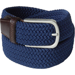 Funky Buddha Ανδρική Ζώνη από Δερματίνη Ελαστική Navy Μπλε FBM005-330-10