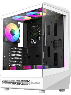Gamemax Vista COC AW White Gaming Midi Tower Κουτί Υπολογιστή με Πλαϊνό Παράθυρο