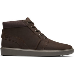 Clarks Brodin Mid Ανδρικά Μποτάκια Δερμάτινα Καφέ 26185512