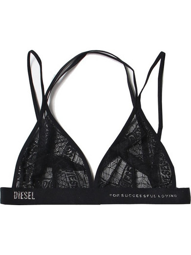 Diesel Bralette χωρίς Μπανέλα Μαύρο A09657-0NGAI-9XX