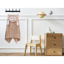 Γαρύφαλλο Παιδικό Πόντσο Θαλάσσης Microfiber Καφέ 63x135cm 1067