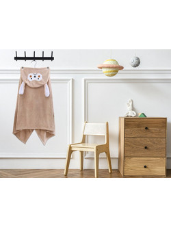 Γαρύφαλλο Παιδικό Πόντσο Θαλάσσης Microfiber Καφέ 63x135cm 1067