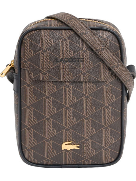 Lacoste Ανδρική Τσάντα Ώμου / Χιαστί Καφέ NU5422BG-T93