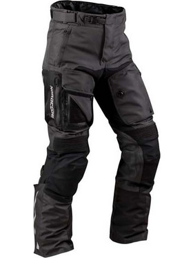 Nordcode Himalayan Ανδρικό Παντελόνι Μηχανής 4 Εποχών Αδιάβροχο Μαύρο Γκρι