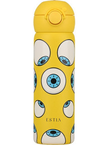 Estia Handy Bottle Save The Aegean Focus Pop Παιδικό Παγούρι Θερμός Ανοξείδωτο BPA Free Κίτρινο 470ml