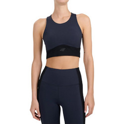 4F Γυναικείο Αθλητικό Crop Top Navy Μπλε 4FWAW26TFSLF1083-20S