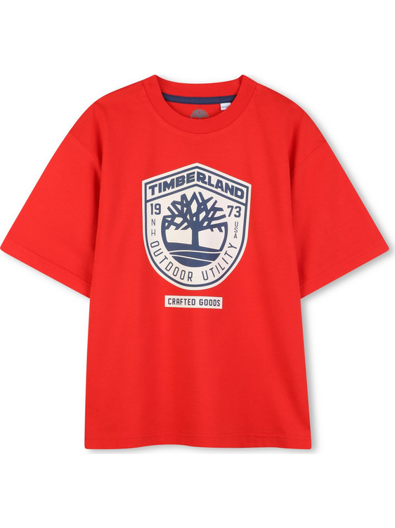 Timberland Παιδικό T-Shirt Κοντομάνικο Κόκκινο T60791