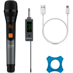Audibax Missouri Free Hand UHF Σετ Ασύρματο Μικρόφωνo Χειρός USB