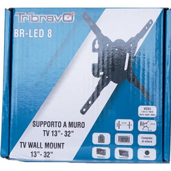 Bravo BR LED 8 Βάση Τηλεόρασης Τοίχου 13"-32" έως 15kg
