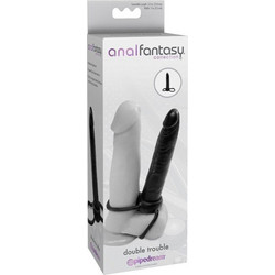 Pipedream Anal Fantasy Double Penetration Πρωκτικό Dildo 13.1cm Μαύρο PD4662-23