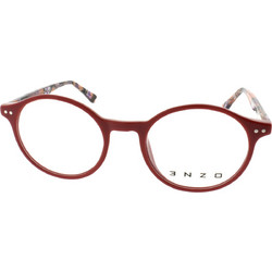 Enzo LS8001 C3 Γυναικείος Σκελετός Γυαλιών Οράσεως Κοκάλινος Μπορντό