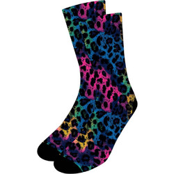 NODO Neon Leopard Ανδρικές Κάλτσες Ψηλές Πολύχρωμες PR10024