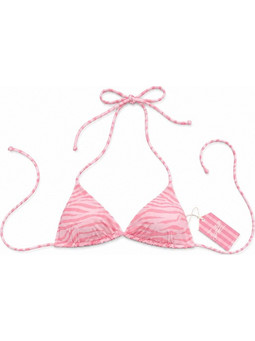 Mc2 Saint Barth Bikini Top Τριγωνάκι Animal Print Ροζ LEH0001-08229L