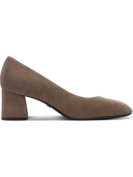 Tamaris Γόβες Suede με Χοντρό Χαμηλό Τακούνι Καφέ 1-22437-47-378