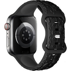 Hoco WA30 Λουράκι Σιλικόνης Black (Apple Watch 42 / 44 / 45 / 49mm)