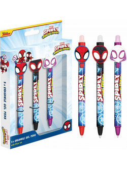 Pyramid Spidey And His Amazing Friends Σετ Στυλό Gel που Σβήνει 3τμχ SR2500750