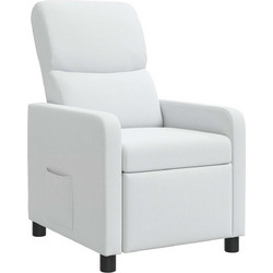 vidaXL Πολυθρόνα Relax Ανακλινόμενη Λευκή 42034826