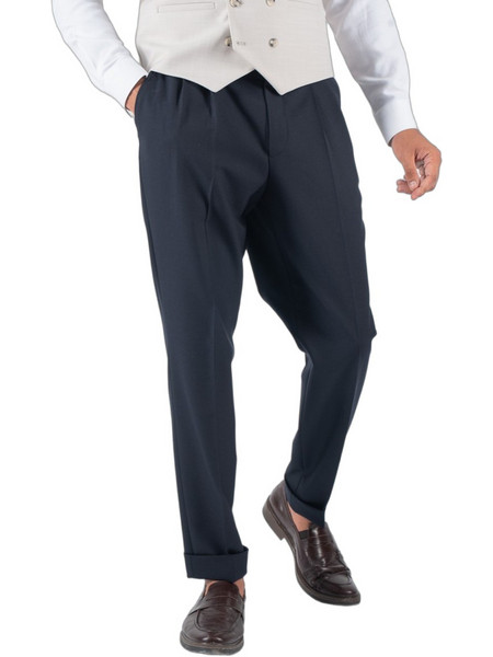 Hugo Boss Ανδρικό Παντελόνι Slim Εφαρμογή Navy Μπλε 50567532-404