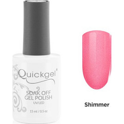 Quickgel G376 Shimmer Salmon Ημιμόνιμο Βερνίκι Νυχιών 15ml