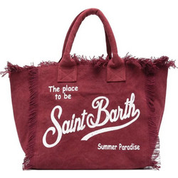 Mc2 Saint Barth Υφασμάτινη Τσάντα Θαλάσσης Ώμου Μπορντό VANI001-00171L-45