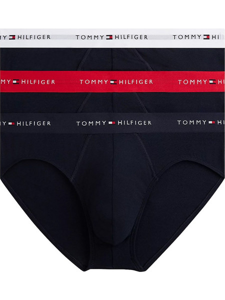 Tommy Hilfiger Ανδρικά Σλιπ Βαμβακερά Navy Μπλε 3Pack UM0UM03876-0XP