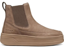 Geox Spherica Γυναικεία Μποτάκια Chelsea Suede Ταμπά D66WVB 00032 C6029