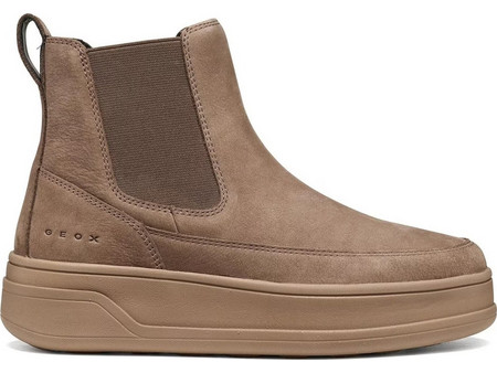 Geox Spherica Γυναικεία Μποτάκια Chelsea Suede Ταμπά D66WVB 00032 C6029
