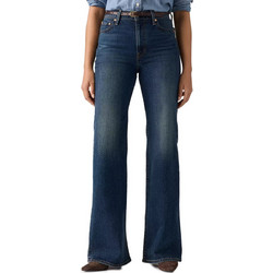 Levi's Ψηλόμεσο Γυναικείο Τζιν Παντελόνι Bootcut Εφαρμογή Καμπάνα Navy Μπλε 0083R-0001