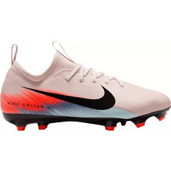 Nike Jr. Zoom Vapor 16 Academy FG/MG IB3660-600 Παιδικά Ποδοσφαιρικά Παπούτσια με Τάπες και Καλτσάκι Μπεζ Πορτοκαλί