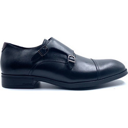 Fluchos Ανδρικά Σκαρπίνια Monk Δερμάτινα Μαύρα F1838