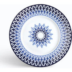 Ιωνία Illusion Blue Πιάτα Φρούτου Πορσελάνης 6τμχ 8092021