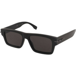 Fendi FE40215I 01A Ανδρικά Γυαλιά Ηλίου Τετράγωνα Κοκάλινα Μαύρα με Μαύρο Φακό