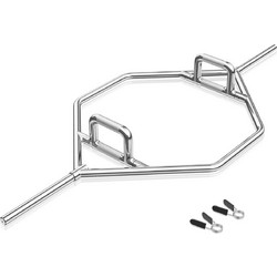 Costway SP37910SL Trap Bar 16kg Φ25mm 142cm με Κολάρα Μανταλάκια