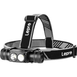 Lepro 320018 Επαναφορτιζόμενος Φακός Κεφαλής 1000lm