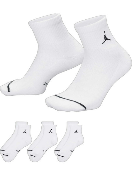 Jordan Air Ανδρικές Κάλτσες Κοντές Λευκές 3Pack IR6320-100