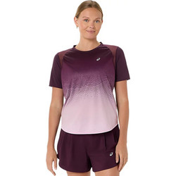 ASICS Road Fade SS Γυναικείο Αθλητικό T-Shirt Μπορντό 2012D420-501