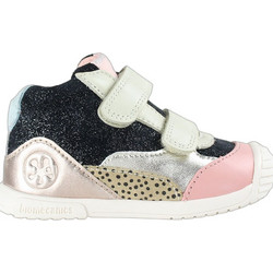 Biomecanics Παιδικά Sneakers Μποτάκια Μαύρα Μπεζ Ροζ 261106-A054