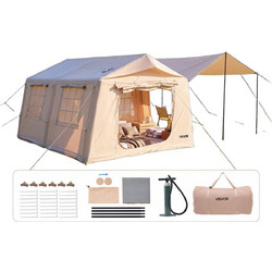 Vevor Σκηνή Camping Τριγωνική 8 Ατόμων CQSMGBMS12YTACQ0P001V0