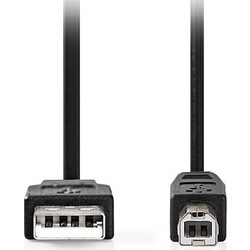 Nedis CCGL60100BK50 Καλώδιο USB-A Male 2.0 to USB-B Male 5m Black