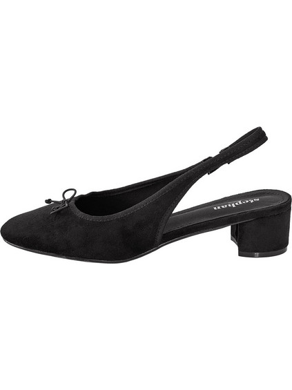 Celestino Γόβες Slingback με Χοντρό Χαμηλό Τακούνι Μαύρες WU1697.A546.1