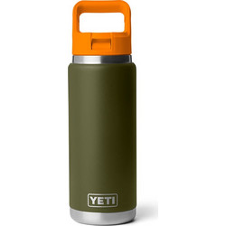 YETI Rambler Straw Bottle Olive/King Crab Orange 769ml