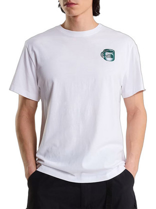 The North Face Ανδρικό Αθλητικό T-Shirt Λευκό NF0A8JAA-VD9