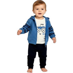 NEK Βρεφικό Σετ Φόρμας για Αγόρι Χειμωνιάτικο Royal Blue Navy Μπλε Λευκό 152426